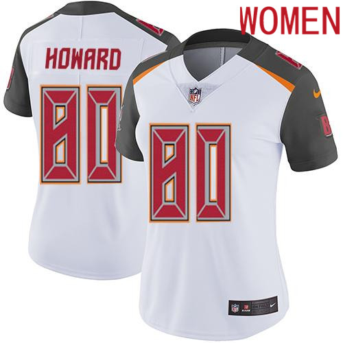 2019 Women Tampa Bay Buccaneers #80 Howard white Nike Vapor Untouchable Limited NFL Jersey